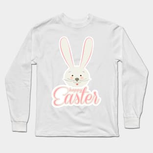 Cute Bunny Ears Happy Easter Egg Hunt Abstract For Girl Long Sleeve T-Shirt